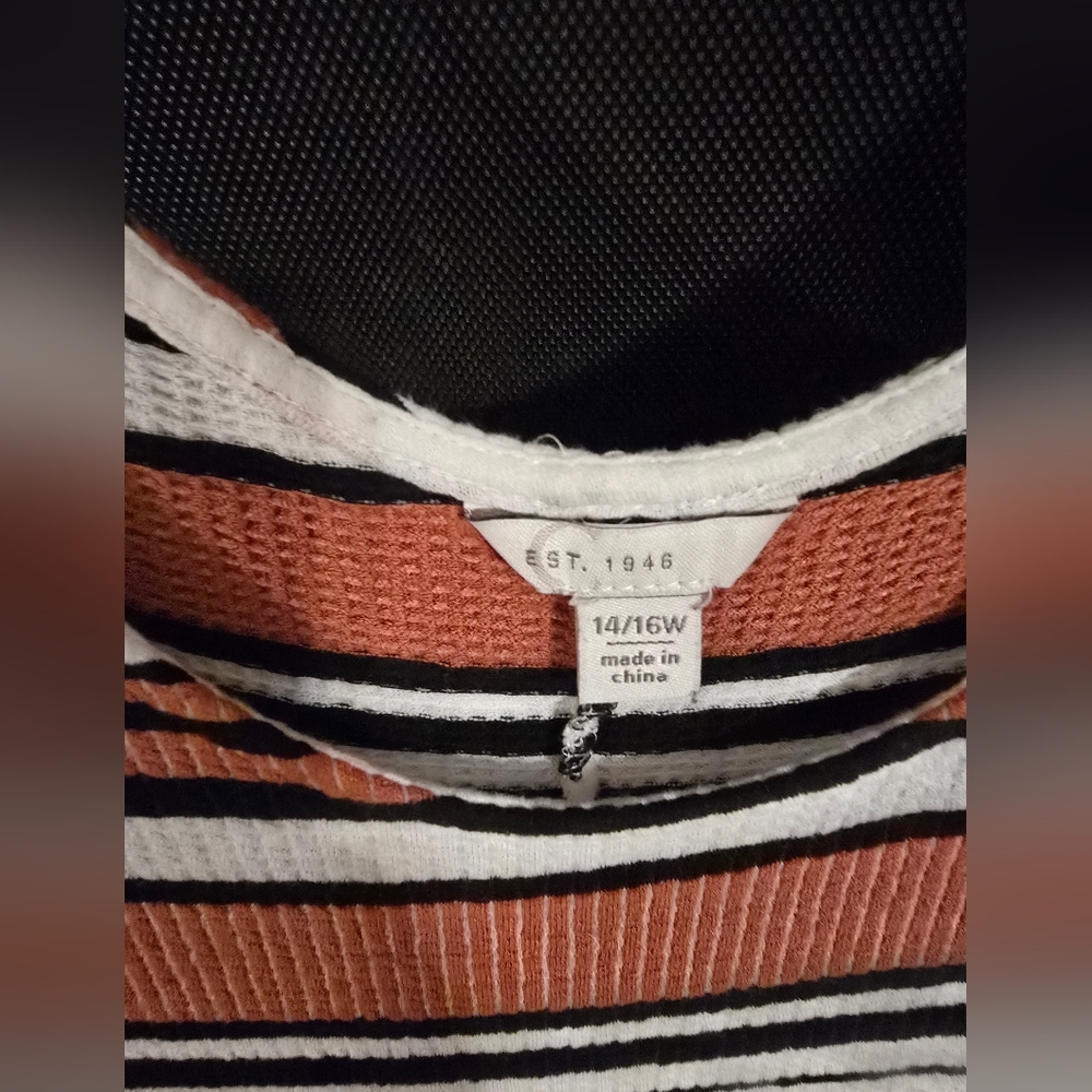 Striped Short Sleeve Dress - Picture 4 of 4